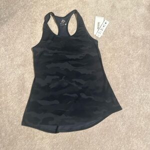 Women’s RBX Racerback Tank Top size Small Black Camo Print